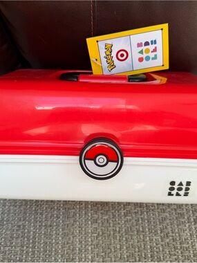 Pokémon Themed Red and White Carry Case by Target